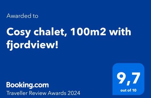 Volda Ski Chalet | Cosy chalet, 100m2 with fjordview!