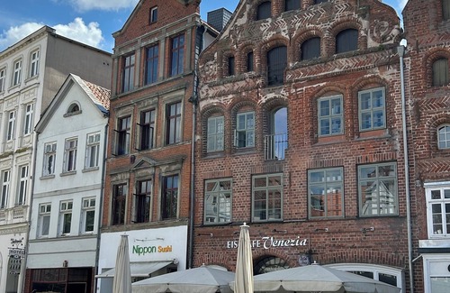 Lueneburg Apartment | Court view studio 8 Swiss stone pine