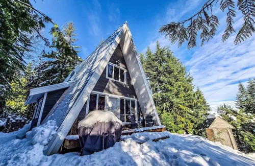 Comox Valley Cabin | Cozy A-frame Cabin Mountain Retreat with Hot Tub!