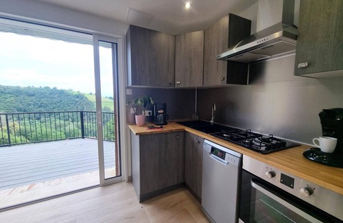 Saint-Chamond Cottage | Cozy Cottage with Terrace, Panoramic Views, 2 BR, BBQ, Near Lyon and St-Etienne
