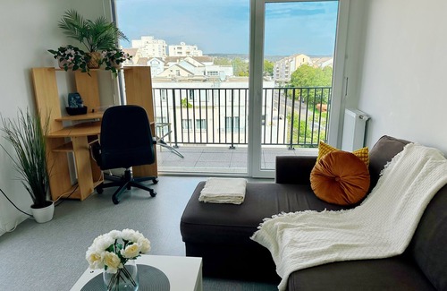 Les Luzernes Apartment | Cozy Modern 1BR w/Balcony - 30 mins from Paris!