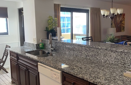 Crescent Beach Condo | Cozy oceanfront beach condo full of light