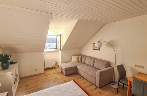 Kirchham Apartment | Cozy vacation apartment with sofa bed and fully equipped kitchenette.
