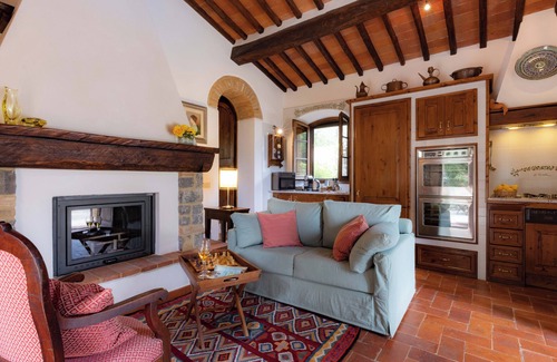 Castellina in Chianti House | Cypress trees 2 - Old stone house with pool and breathtaking views