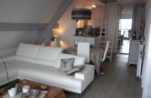 Benerville-sur-Mer Apartment | Deauville/Trouv/Loc. apartment t 65m2, panoramic SEA VIEW, 2 adults, 2 CH, WIFI