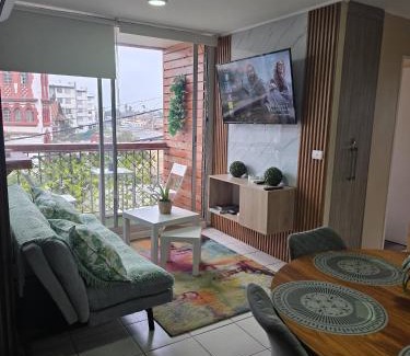 Rancagua Apartment | Departamento céntrico-cercano a carretera 5- súper mercado -parking -wifi-aire acondicionado-3 hab-2 baños