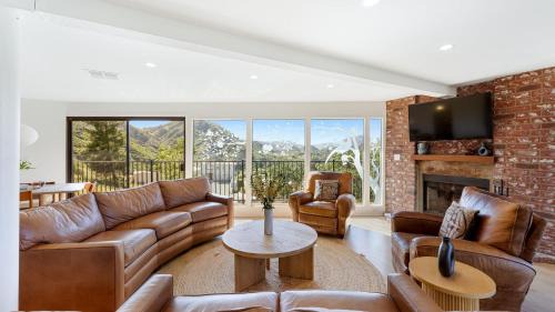 Agoura Hills House | Designer Malibu Retreat w Private Pool Dual Firepits and A Panoramic Views
