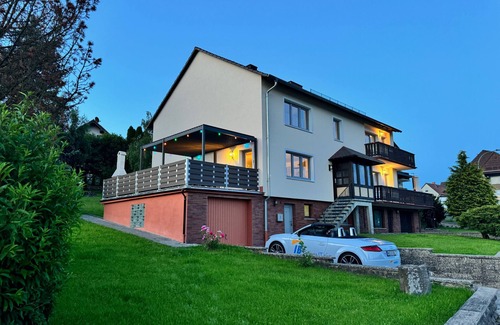 Rixfeld House | Directly on the Vulkanradweg Spacious Holiday Home Taufstein 1 to 6 People