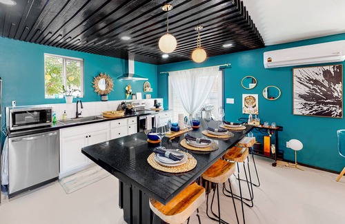 Joshua Tree House | Dog-friendly home near Joshua Tree NP with Cowboy pool, mountain view, firepit