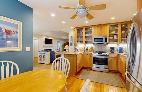 West Beach House | Dog-friendly home with deck, grill & pool - easy walk to beach, dining & shops
