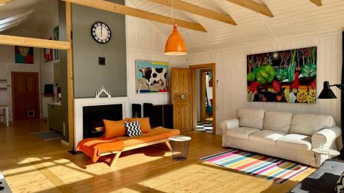 Nowe Rybie Villa | Dom w Starym Sadzie z basenem i sauną - Beskid Wyspowy