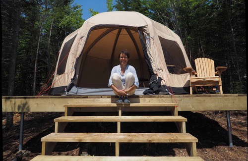 Walkerville Cabin | Dome Yurt On The Ocean and Private Beach, free Wifi