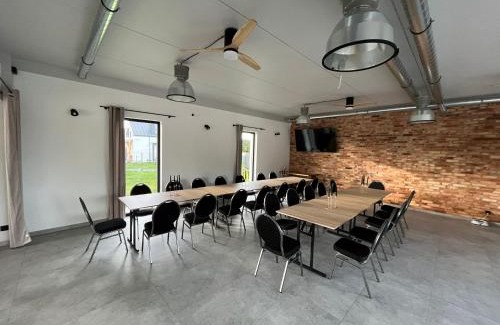 Rybno Villa | Domki na Kolonii, Trzy domki, nowe, sala bankietowa 82m2