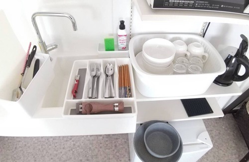 Fujikawaguchiko Apartment | Double bed twin room with a view of Mt Fuji/Minamitsuru-gun Yamanashi