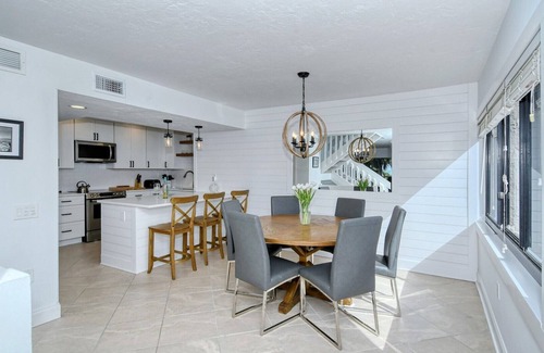 Siesta Key House | Doveplum 112- 3 Story, 4 Bedroom Condo with Private Beach with lounge chairs & umbrella provided,.