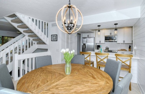 Siesta Key House | Doveplum 112- 3 Story, 4 Bedroom Condo with Private Beach with lounge chairs & umbrella provided,.