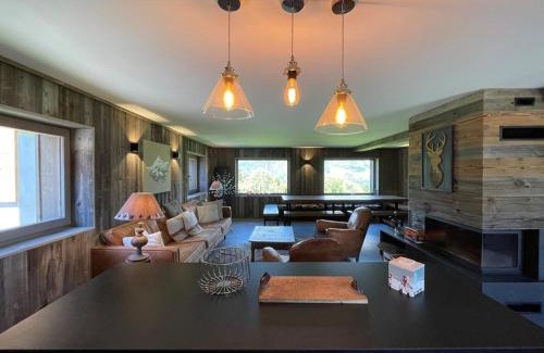 Crest-Voland Ski Chalet | Duplex 11 pers. au centre de Crest-Voland, cheminée, ski-room, wifi, non fumeurs - FR-1-733-36