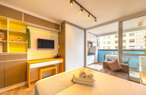 Vila Olimpia Apartment | Easy Star - Contemporâneo studio na Vila Olimpia - IS05I
