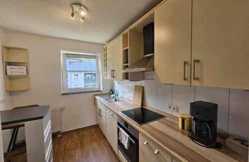 Meppen Apartment | EcoCube 143 - Balkon, 3Zimmer, Waschmaschine, Backofen, Badewanne, 5P