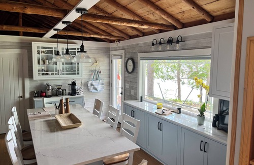 Hillman House | Edgewater at Long Lake - Lakeside Jacuzzi, fireplace, pet friendly, Pontoon boat