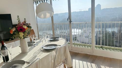 Republique–Point-du-Jour Apartment | EIFFEL TOWER SEINE RIVER VIEW PARIS 88 square meters