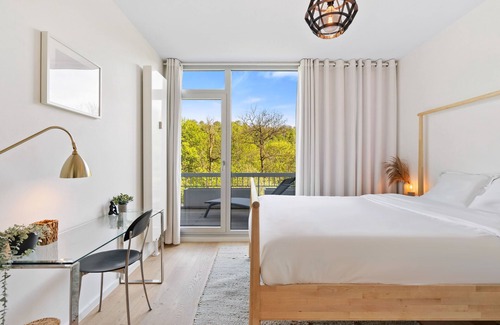 Dommeldange Apartment | Elegant 1BR Apt: Balcony, Pool, Central Location