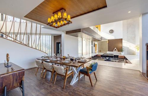 Bedla Villa | ELIVAAS Prive 5 BHK Kvanya Mansion with Pvt Pool & Home Theater