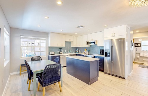 Isles of Capri House | Enchanting dog-friendly beach bungalow with patio, fireplace, deck, AC, & W/D