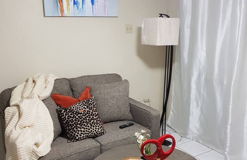 New Kingston Apartment | Enjoy this central, stylish 1 bedroom apt. with AC, wi-fi, security, and more!