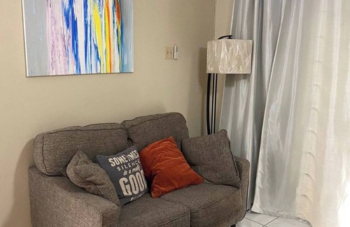 New Kingston Apartment | Enjoy this central, stylish 1 bedroom apt. with AC, wi-fi, security, and more!