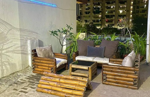 Gurugram Apartment | Entire terrace with jacuzzi and hall for diwali party