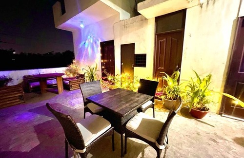 Gurugram Apartment | Entire terrace with jacuzzi and hall for diwali party