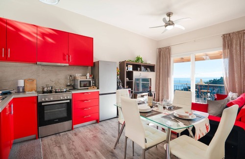 Gimari Apartment | Eros Sea View: Brand new! Comfortable apartment, above Agni