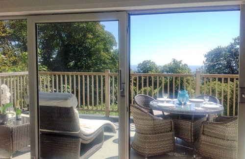Salcombe Apartment | Excellent location, south facing balcony, private patio and designated parking