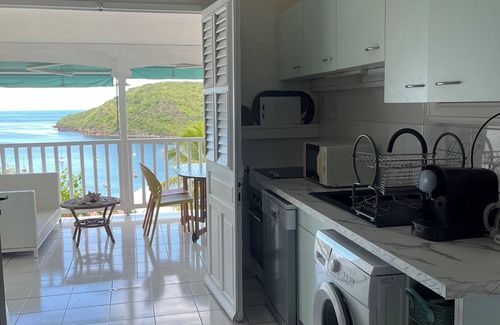 Les Anses-d'Arlets Villa | Exceptional T3 sea view apartment, 5 minutes walk from the beach! And jacuzzi