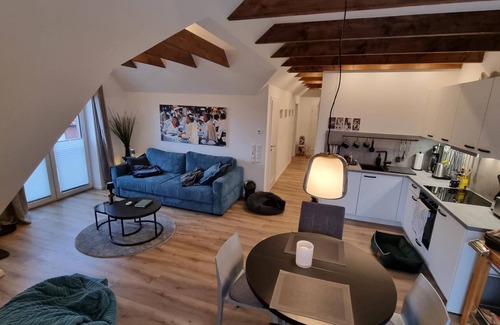 Dornumersiel Apartment | Exklusive Neubau Penthousewohnung Direkt am Wasser mit Großem Balkon