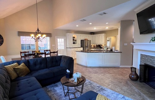 Barker House | Expansive 4-Bedroom Luxury Getaway Featuring Pool and Hot Tub in North Houston.