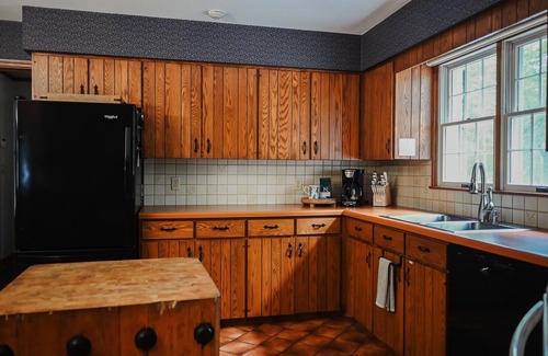Manitowish Waters House | Fall Colors in Brick House | Spacious, Lakefront