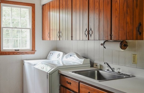Manitowish Waters House | Fall Colors in Brick House | Spacious, Lakefront