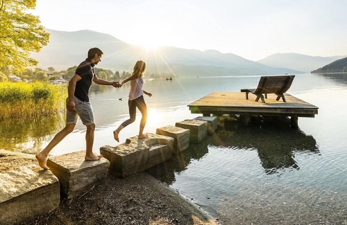 Seeboden Cottage | Familienzimmer Bergblick - Pension Linder