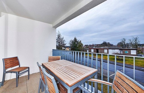 Bensersiel Apartment | Family apartment near the North Sea with balcony incl. use of swimming pool & sauna -