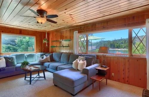 Bass Lake House | Family Cabin with Private Dock and Sleeps 11