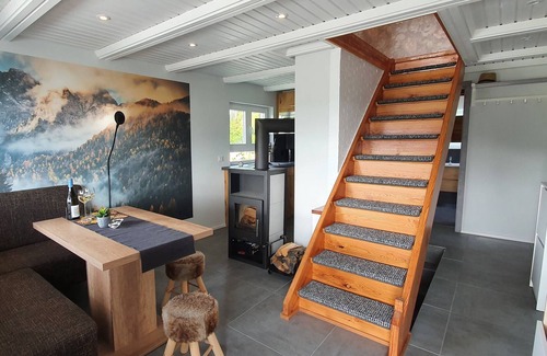 Wollnitz Ski Chalet | Fantastic chalet house in Jena - enjoy panoramic views, pool and fireplace!