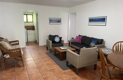 Eurong Cottage | Fantastic enclosed outdoor area, fully fenced, close to shops, Eurong Beach