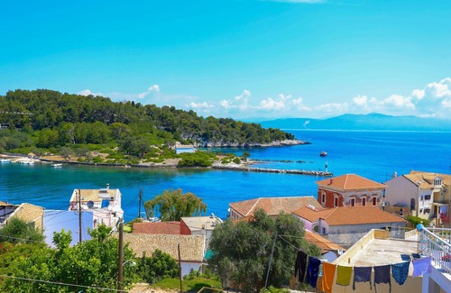 Gaios Apartment | Faros Pende, Gaios Studio, sleeps 2, near beach, sea views