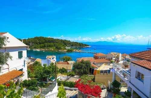 Gaios Apartment | Faros Pende, Gaios Studio, sleeps 2, near beach, sea views