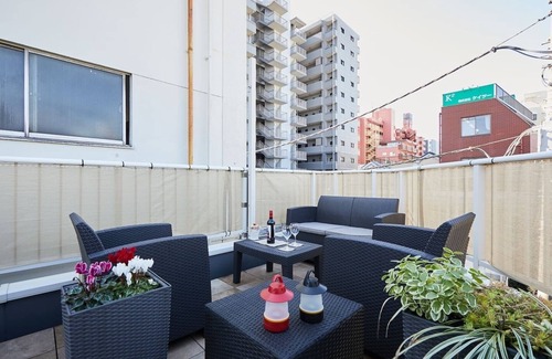Azumabashi House | Feeling great on the rooftop terrace 3 minutes to/Sumida-ku Tokyo