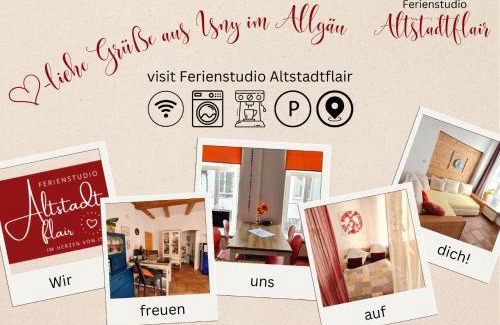 Isny im Allgaeu Apartment | Ferienstudio Altstadtflair - historisch urlauben im Denkmalschutz am Kurpark mit Gemeinschaftsbad