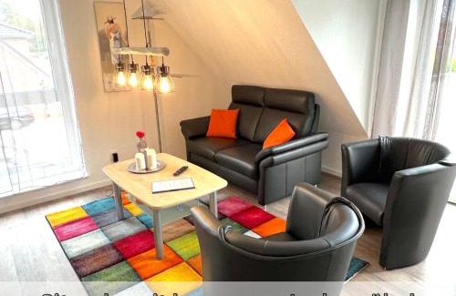 Papenburg Apartment | FeWo "Aurora" große Dachterrasse Neubau 74qm EBK 2 SZ Free WiFi
