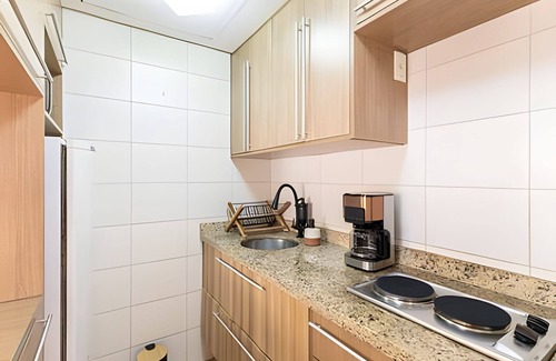 Boqueirao Apartment | Flat com piscina vista-mar em Santos